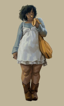 Character study focused on brushwork.