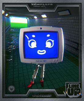 3D Character Illustration/Design made for @bloospicy 's weekly challenge : "LineUp" (theme : Y2K). Assets made and rendered in Blender Cycles by me.