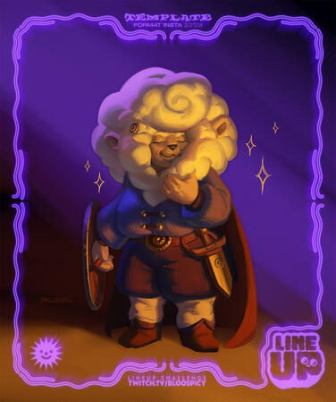 Fullbody Character Illustration/Design made for @bloospicy 's weekly challenge : "LineUp" (theme : Spectacular Haircut).