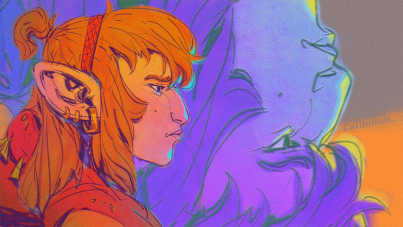 Character Illustration of an original character inspired by The Legend of Zelda.