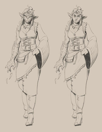 Fullbody Concept/Design of my original character Emi.