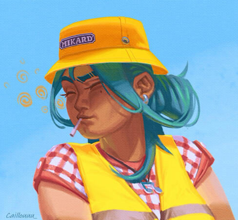 Character Portrait/Redesign of "Beauf Miku" for an Hatsune Miku trend.