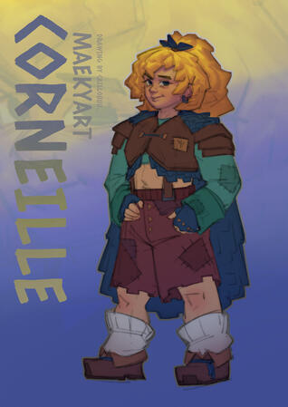 Character Redesign/Fan Art of @maekyart 's original character.